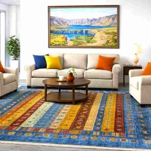 Handwoven Gabbah Rug in various colors and various designs (244cm by 177cm)